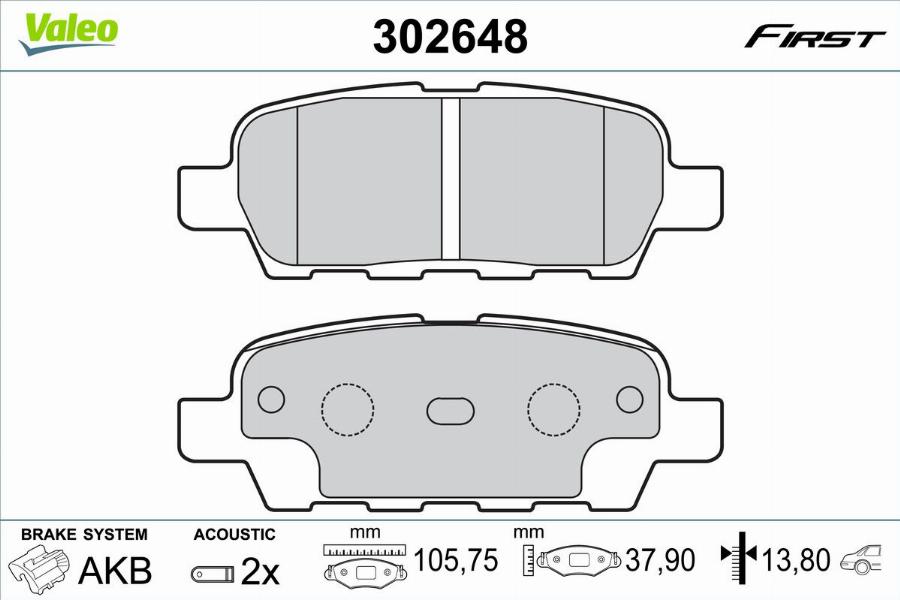 Valeo 302648 - Jarrupala, levyjarru inparts.fi