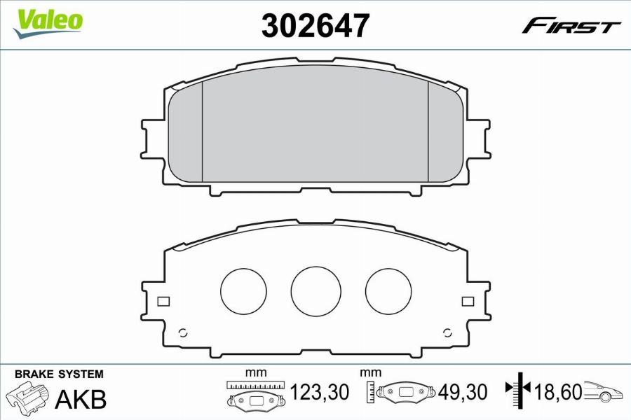 Valeo 302647 - Jarrupala, levyjarru inparts.fi