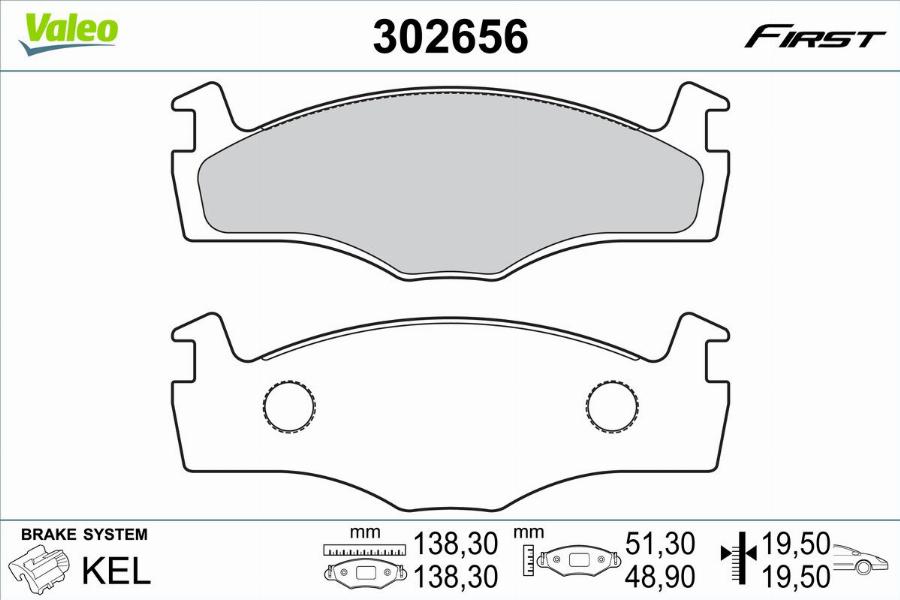 Valeo 302656 - Jarrupala, levyjarru inparts.fi