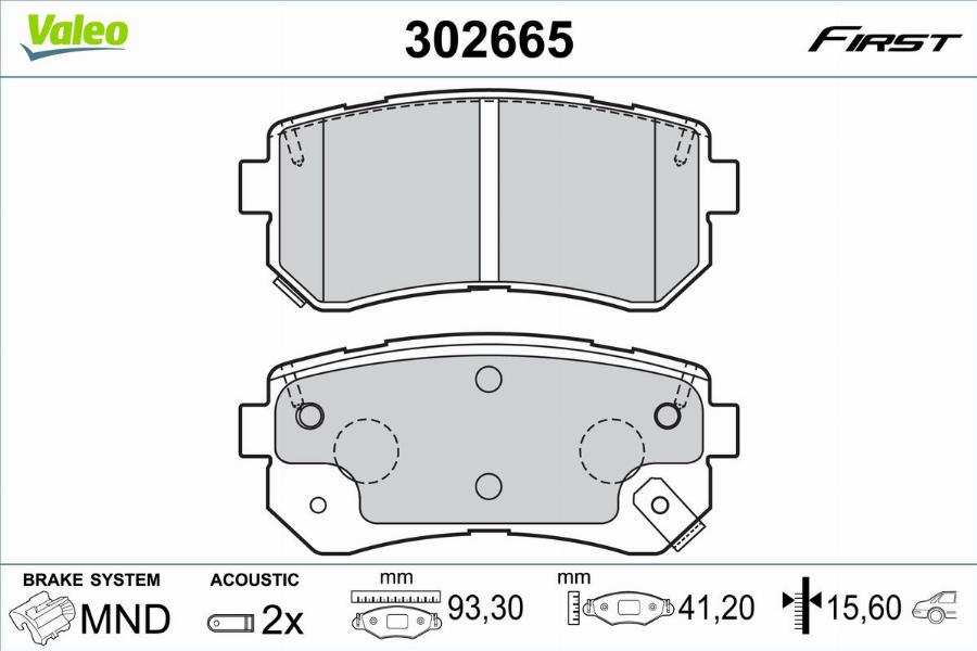 Valeo 302665 - Jarrupala, levyjarru inparts.fi