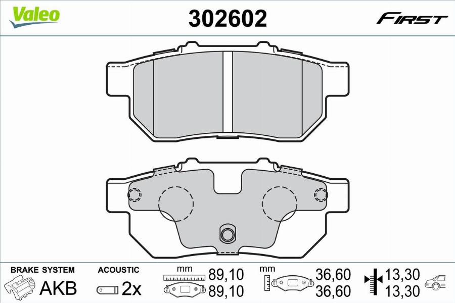 Valeo 302602 - Jarrupala, levyjarru inparts.fi