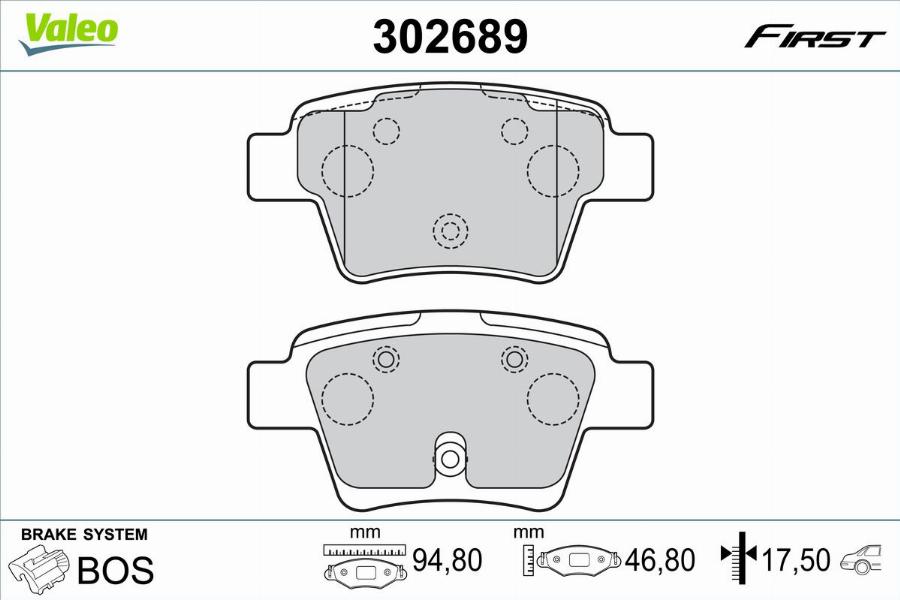 Valeo 302689 - Jarrupala, levyjarru inparts.fi