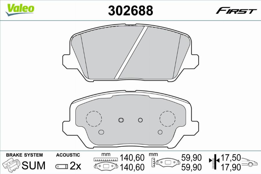 Valeo 302688 - Jarrupala, levyjarru inparts.fi