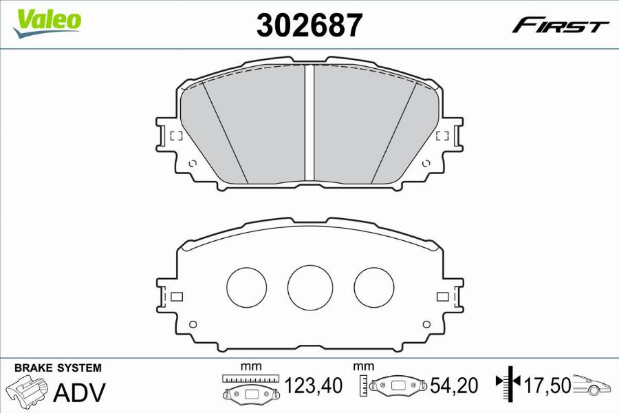 Valeo 302687 - Jarrupala, levyjarru inparts.fi