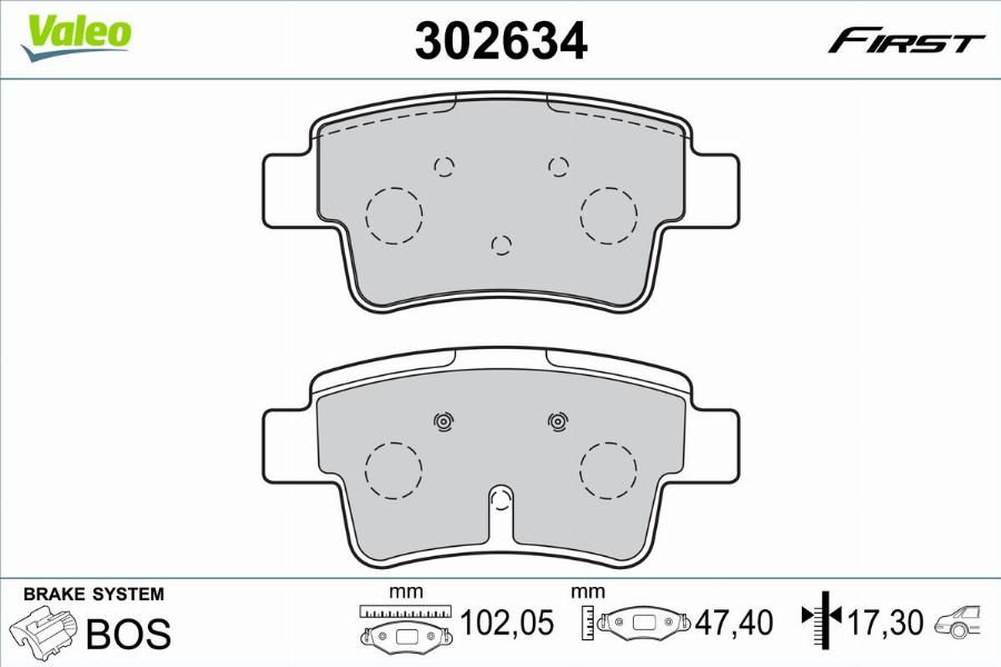 Valeo 302634 - Jarrupala, levyjarru inparts.fi