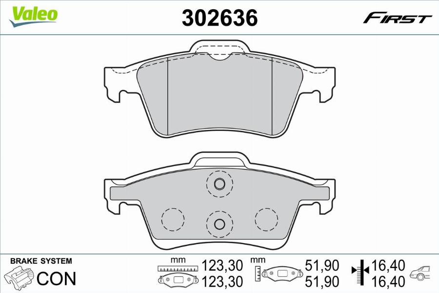 Valeo 302636 - Jarrupala, levyjarru inparts.fi