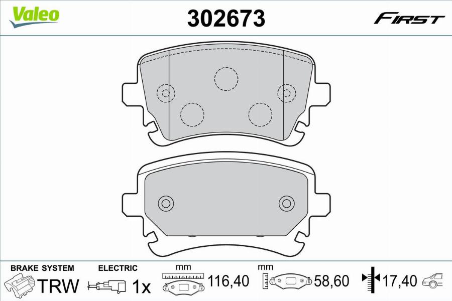 Valeo 302673 - Jarrupala, levyjarru inparts.fi