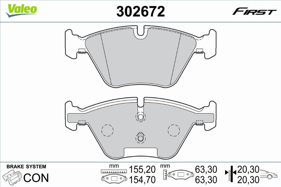 Valeo 302672 - Jarrupala, levyjarru inparts.fi