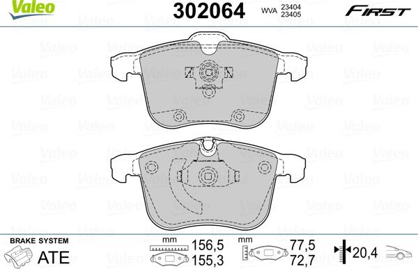 Valeo 302064 - Jarrupala, levyjarru inparts.fi