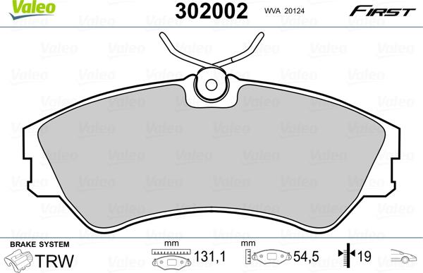 Valeo 302002 - Jarrupala, levyjarru inparts.fi