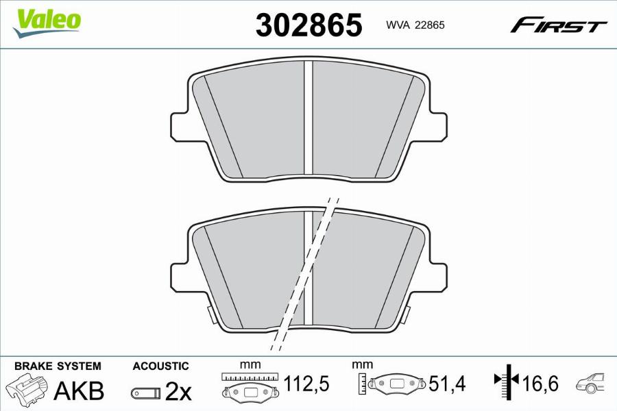 Valeo 302865 - Jarrupala, levyjarru inparts.fi