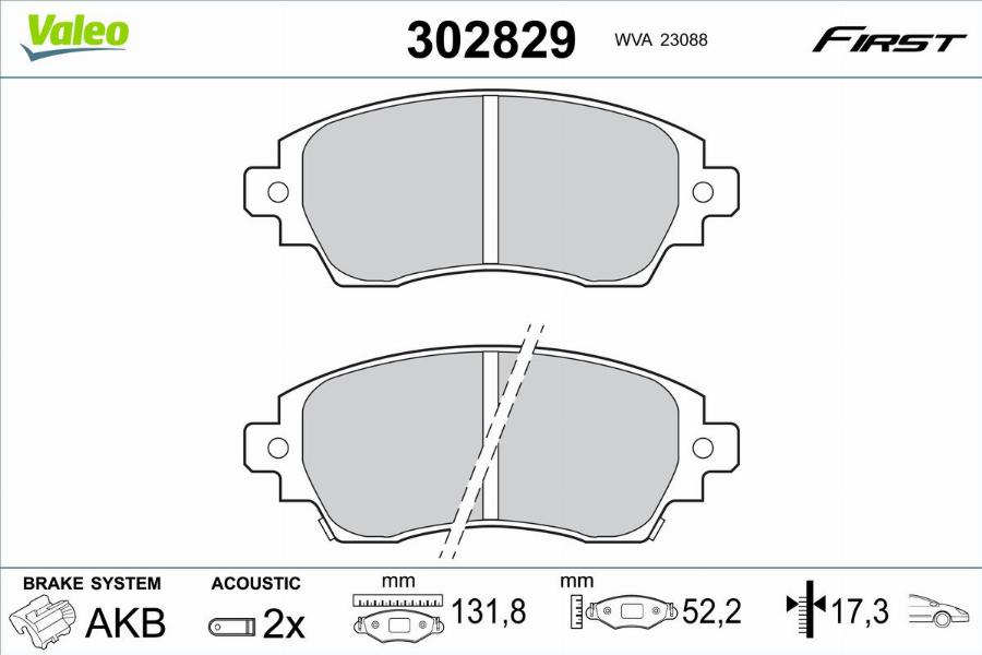 Valeo 302829 - Jarrupala, levyjarru inparts.fi