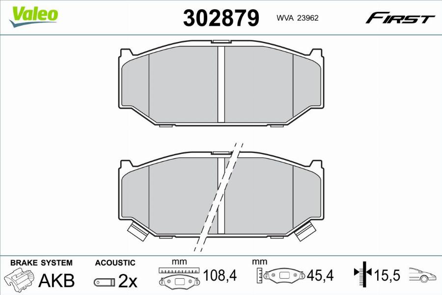 Valeo 302879 - Jarrupala, levyjarru inparts.fi