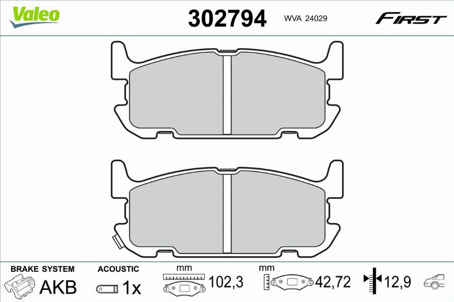 Valeo 302794 - Jarrupala, levyjarru inparts.fi