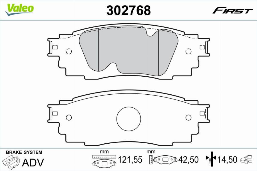 Valeo 302768 - Jarrupala, levyjarru inparts.fi