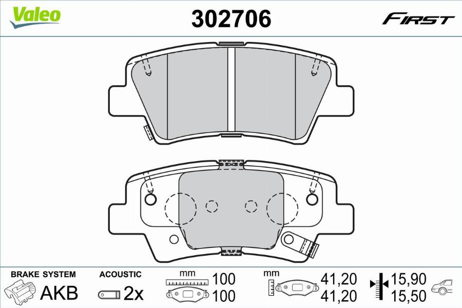 Valeo 302706 - Jarrupala, levyjarru inparts.fi