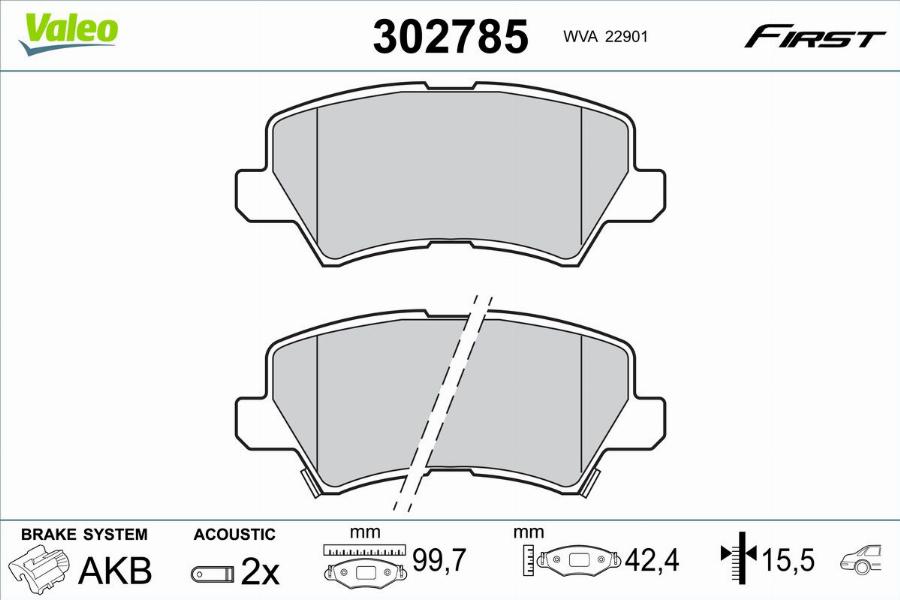 Valeo 302785 - Jarrupala, levyjarru inparts.fi