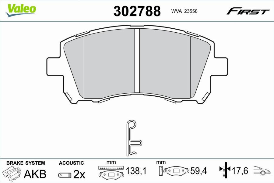 Valeo 302788 - Jarrupala, levyjarru inparts.fi