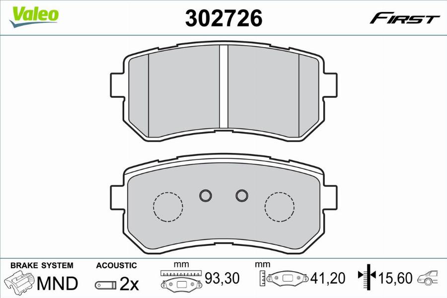 Valeo 302726 - Jarrupala, levyjarru inparts.fi