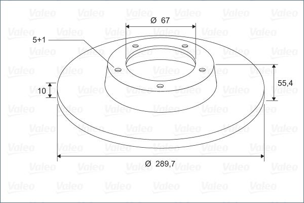 Valeo 297469 - Jarrulevy inparts.fi