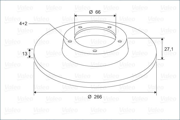 Valeo 297599 - Jarrulevy inparts.fi