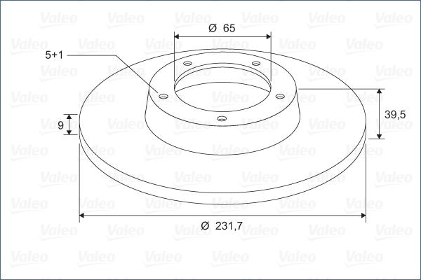 Valeo 297597 - Jarrulevy inparts.fi