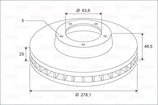 Valeo 297819 - Jarrulevy inparts.fi