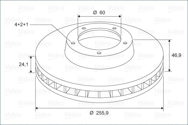 Valeo 297366 - Jarrulevy inparts.fi