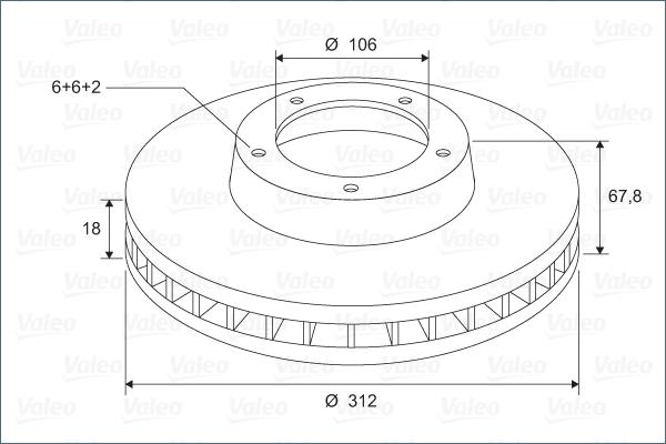 Valeo 297295 - Jarrulevy inparts.fi