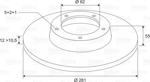 Valeo 297283 - Jarrulevy inparts.fi