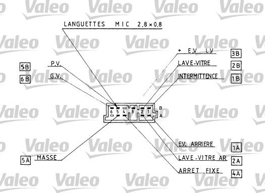 Valeo 251270 - Kytkin, ohjausakseli inparts.fi