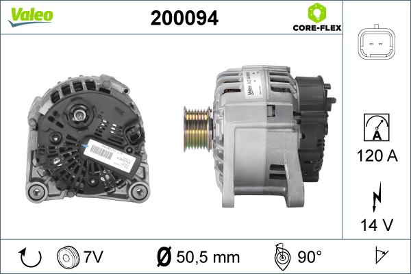 Valeo 200094 - Laturi inparts.fi