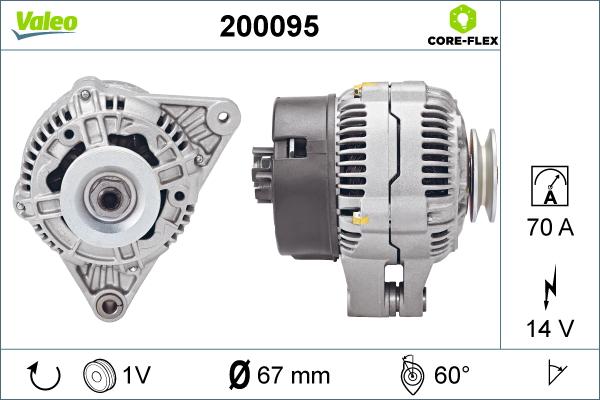 Valeo 200095 - Laturi inparts.fi