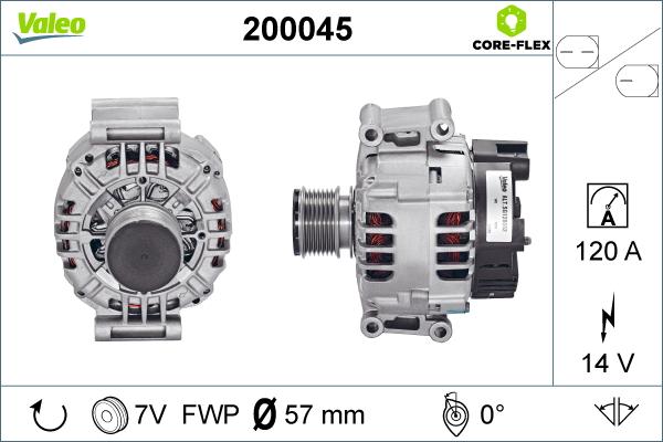 Valeo 200045 - Laturi inparts.fi