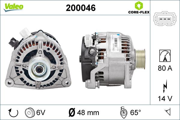 Valeo 200046 - Laturi inparts.fi