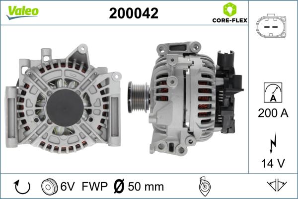 Valeo 200042 - Laturi inparts.fi