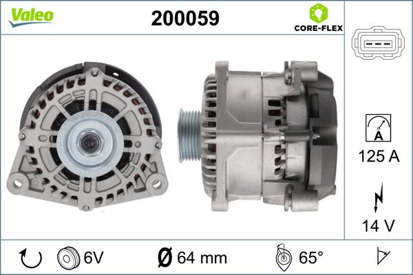 Valeo 200059 - Laturi inparts.fi