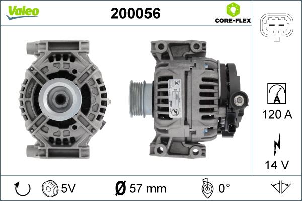 Valeo 200056 - Laturi inparts.fi