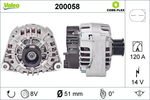 Valeo 200058 - Laturi inparts.fi