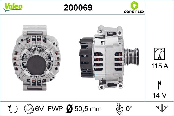 Valeo 200069 - Laturi inparts.fi