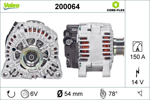 Valeo 200064 - Laturi inparts.fi