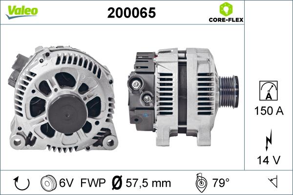 Valeo 200065 - Laturi inparts.fi