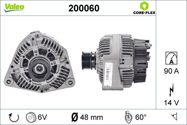 Valeo 200060 - Laturi inparts.fi