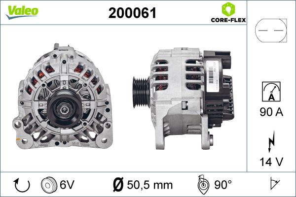 Valeo 200061 - Laturi inparts.fi