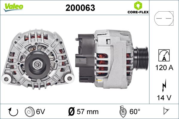 Valeo 200063 - Laturi inparts.fi