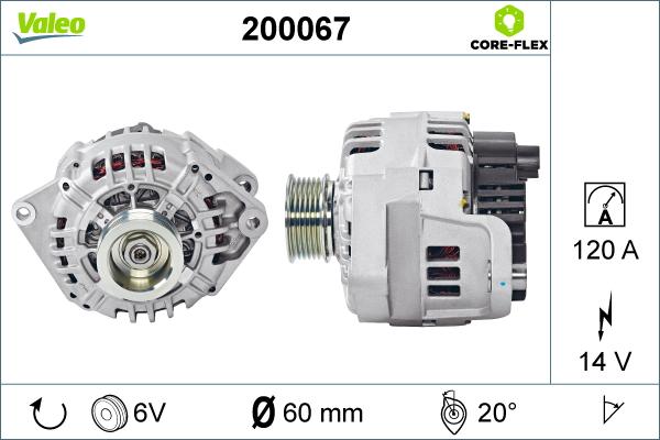 Valeo 200067 - Laturi inparts.fi