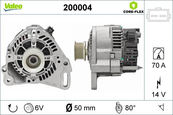 Valeo 200004 - Laturi inparts.fi