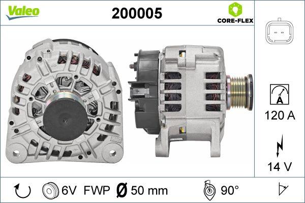 Valeo 200005 - Laturi inparts.fi