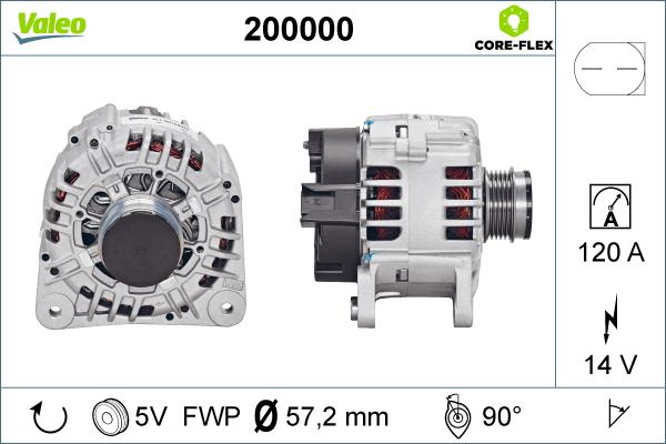 Valeo 200000 - Laturi inparts.fi