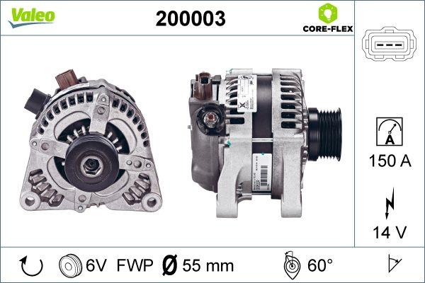 Valeo 200003 - Laturi inparts.fi